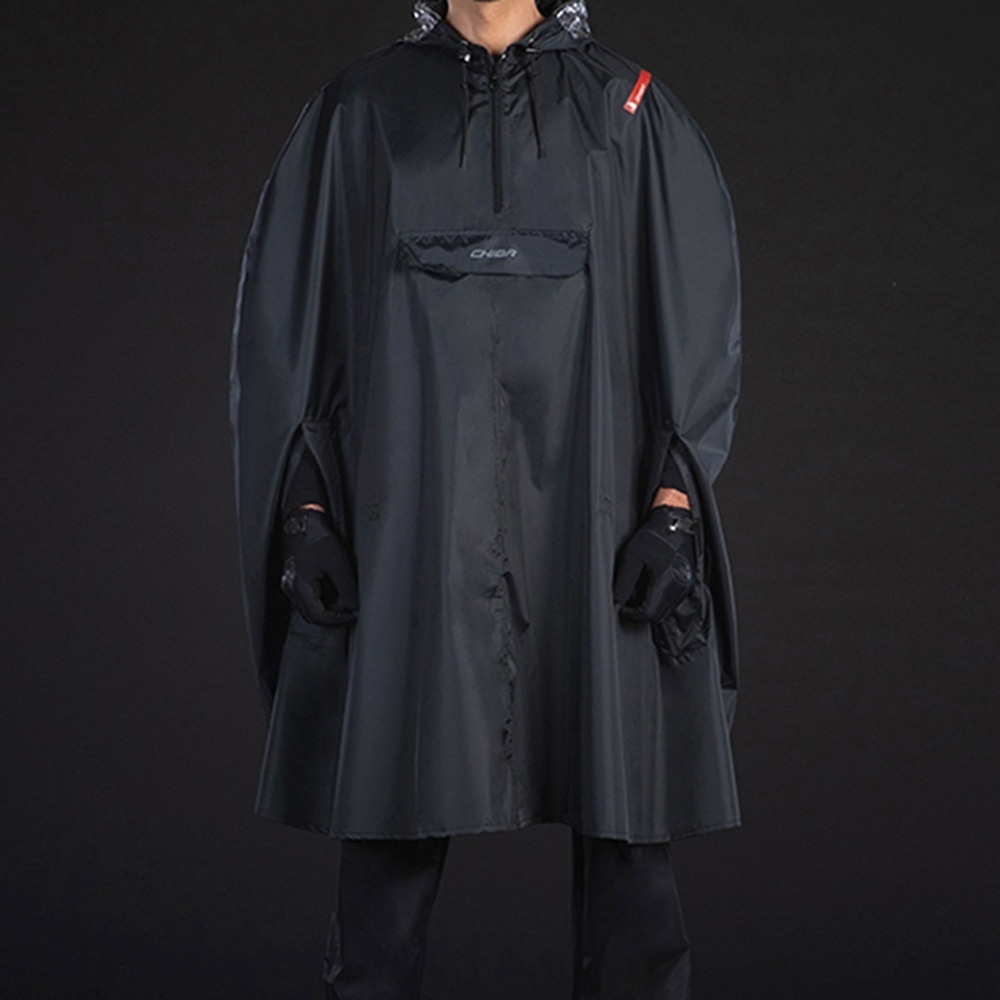 Poncho Cycliste Noir - Chiba